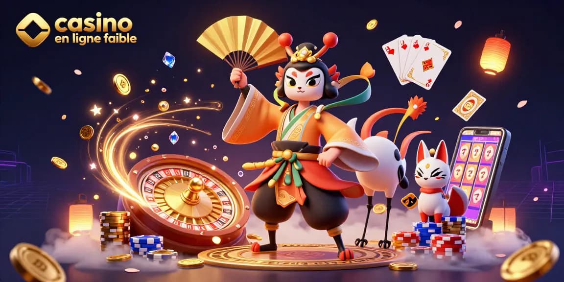 Jouez dans un casino en ligne fiable avec une scène animée de guerriers et des éléments de jeu.