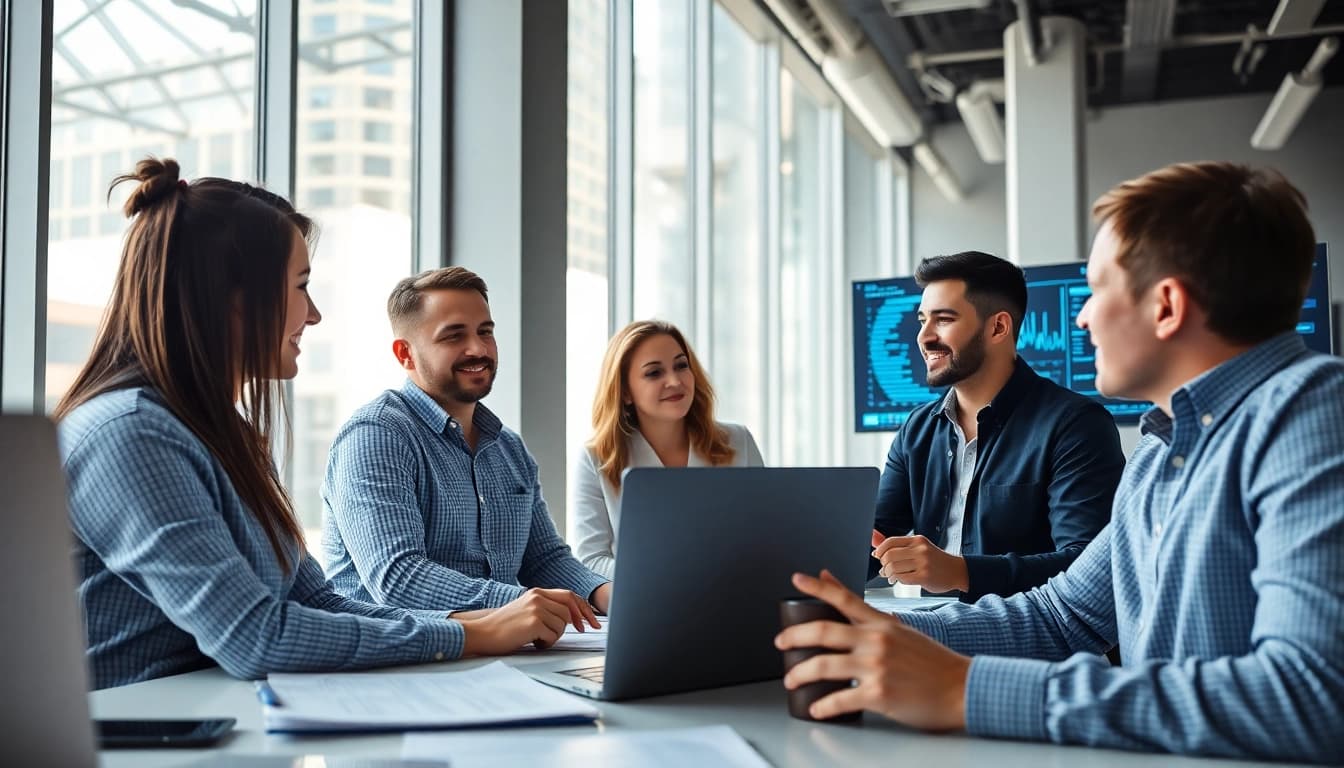 Providing managed IT services Lakeland with a professional team in action.