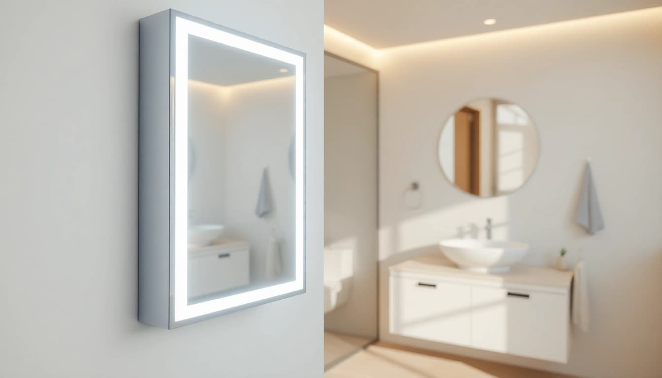 Enhance your space with a stylish led bathroom mirror Cabinet that combines elegance and functionality.
