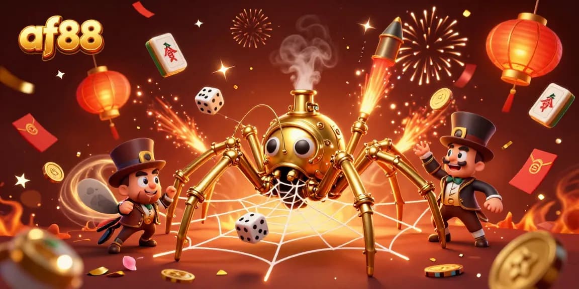 Enhance your gaming with af88 as a golden spider weaves a web of chance and luck.