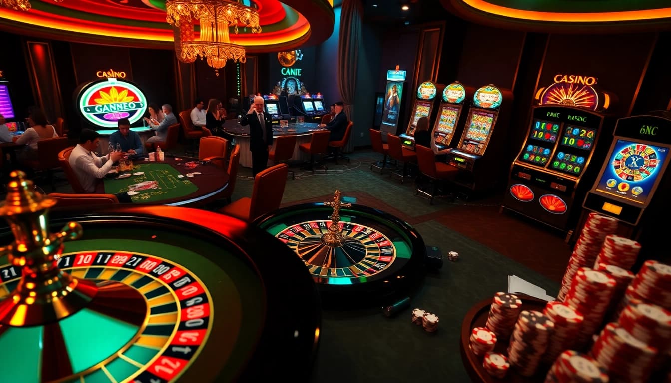 Vivez l'excitation du casino en ligne Français 2026 avec des tables de jeu palpitantes et des intérieurs luxueux.