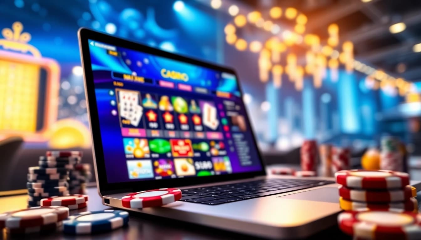 Experience thrilling gaming at Canada casinos online with vibrant digital slots and poker games.