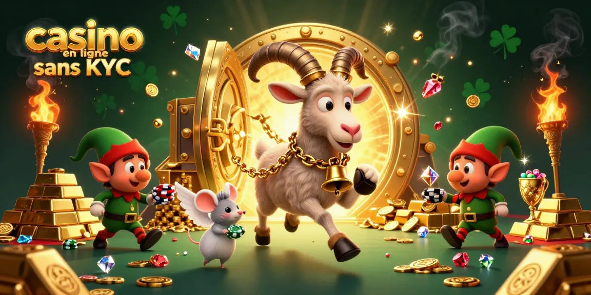 Jouez au casino en ligne sans KYC : Krampus, l'ange et des elfes volent des jetons dans un décor festif.