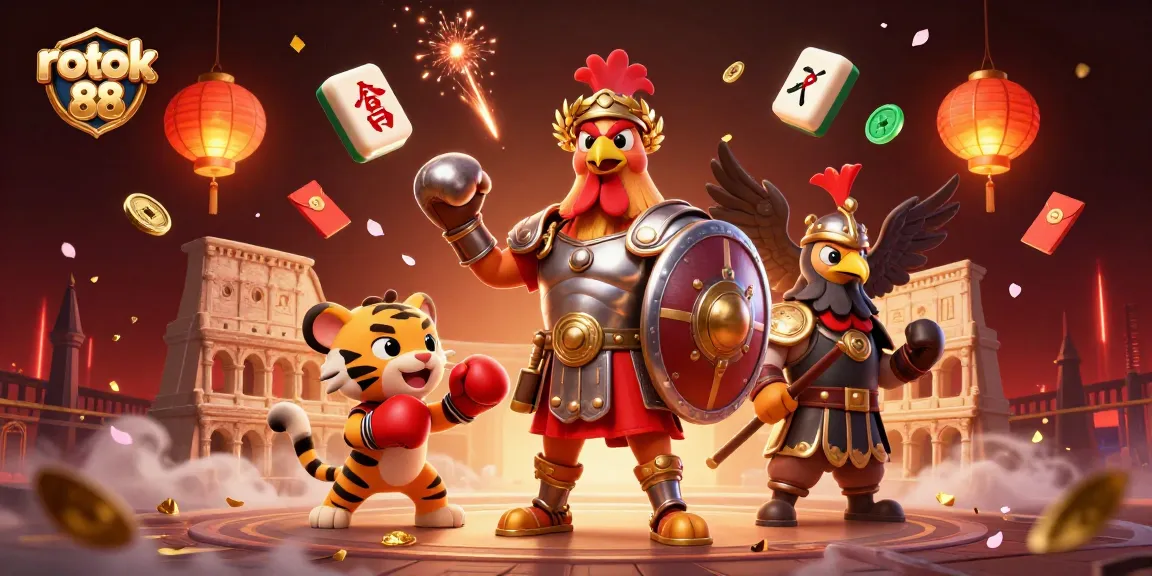 Engage your luck with rokok 88 in a vibrant gambling scene featuring dynamic characters.