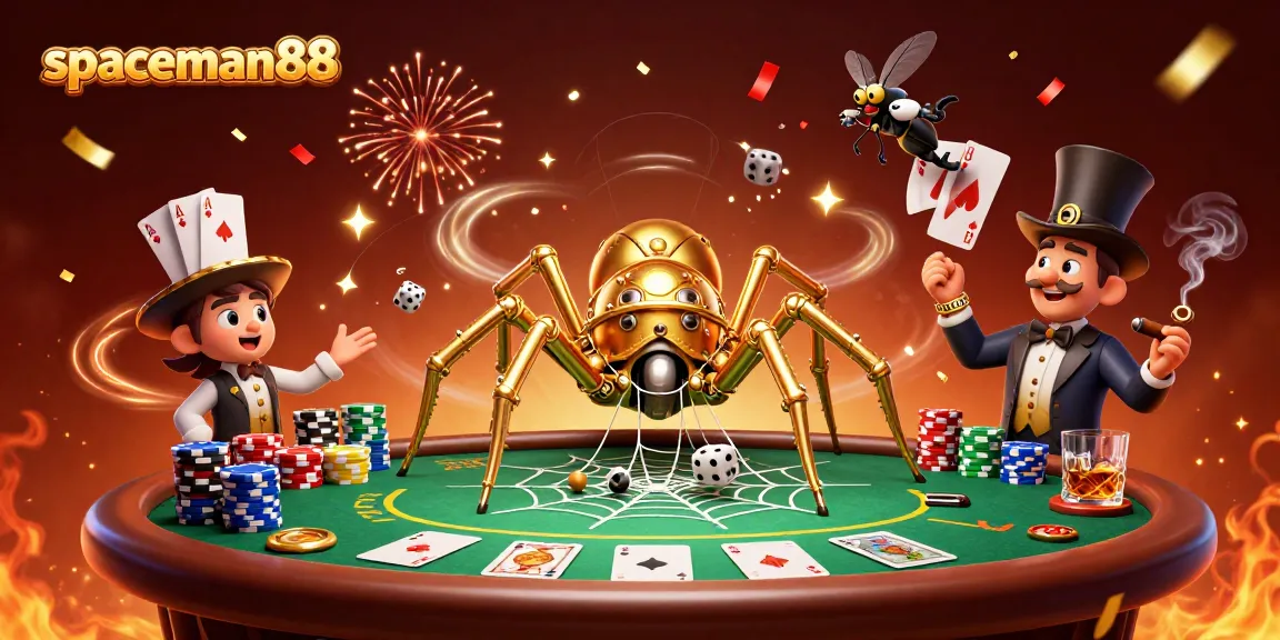 Experience high-stakes gaming at spaceman88 with an immersive steampunk casino scene.