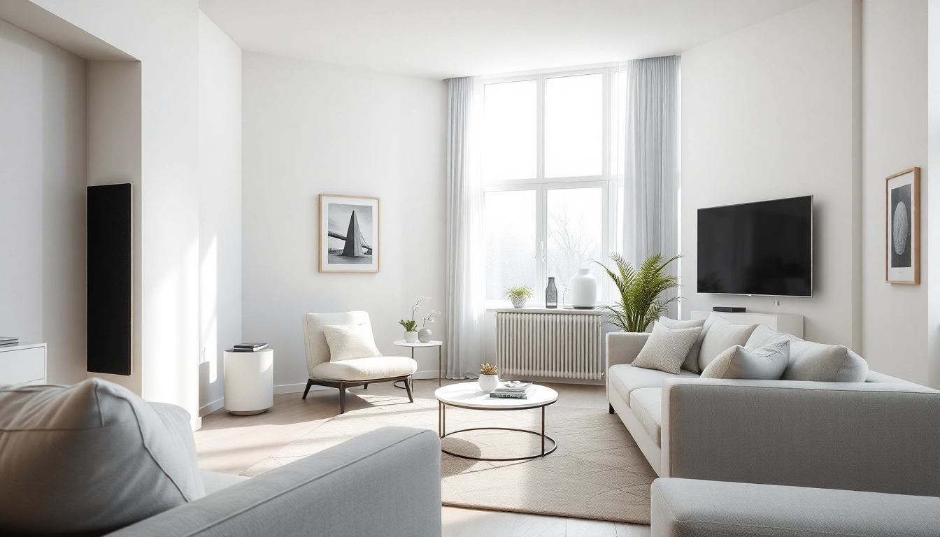 Elegante sonni Heizkörper präsentieren sich in einem stilvollen Wohnzimmer mit natürlichem Licht.