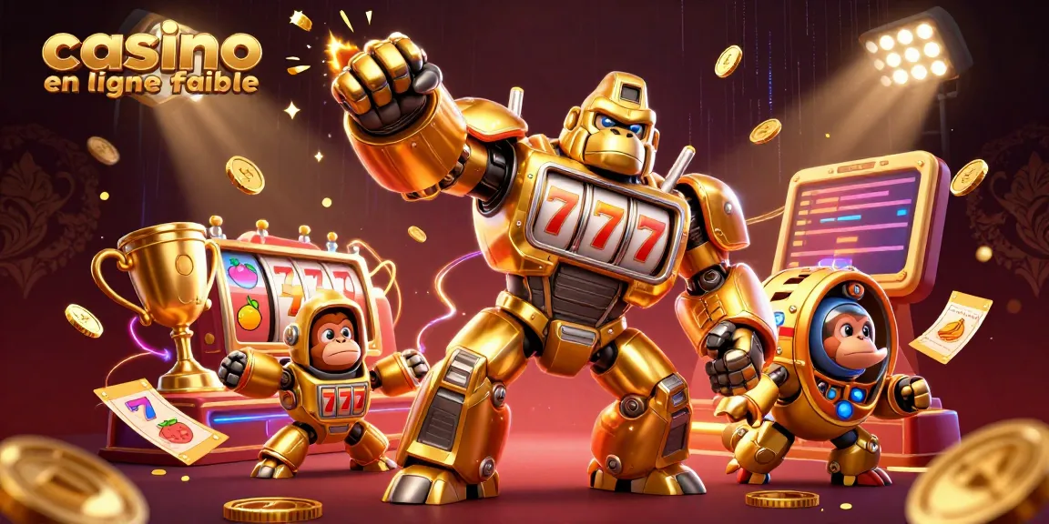 Découvrez le robot gorille d'or du casino en ligne fiable avec des éléments de jeu captivants.