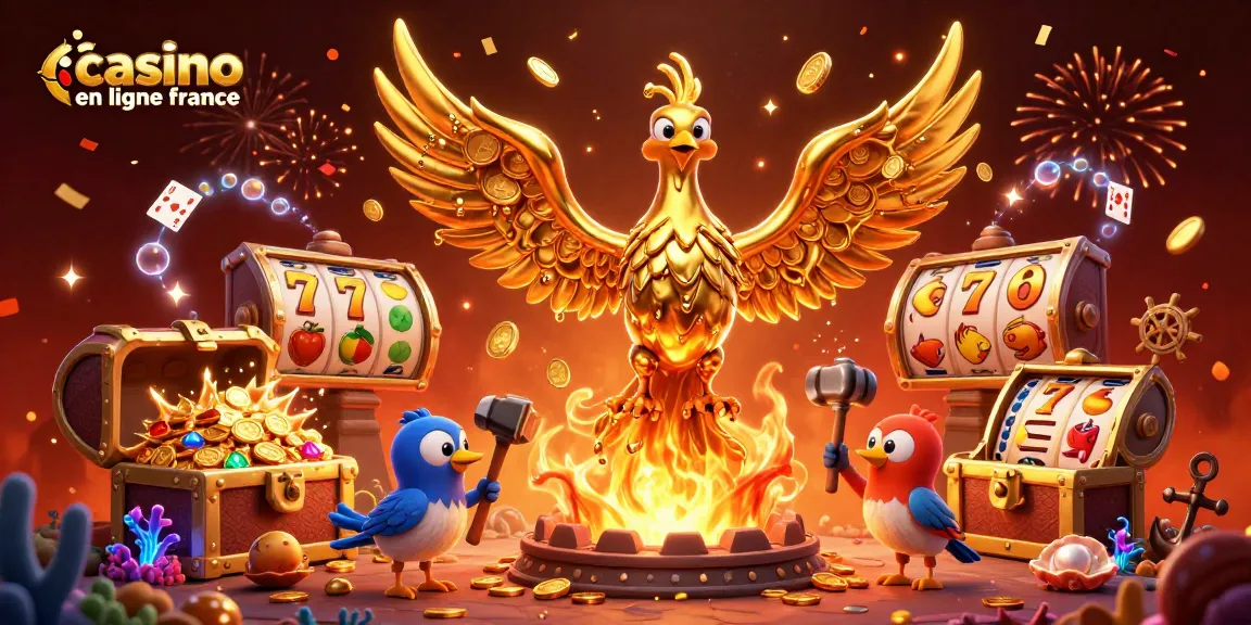 Jouez sur casino en ligne France, découvrez des machines à sous et une ambiance festive de casino.