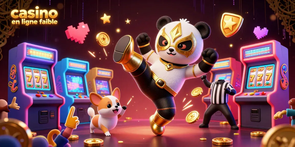 Découvrez un monde palpitant avec casino en ligne fiable, incluant un panda lutteur et des machines à sous colorées.