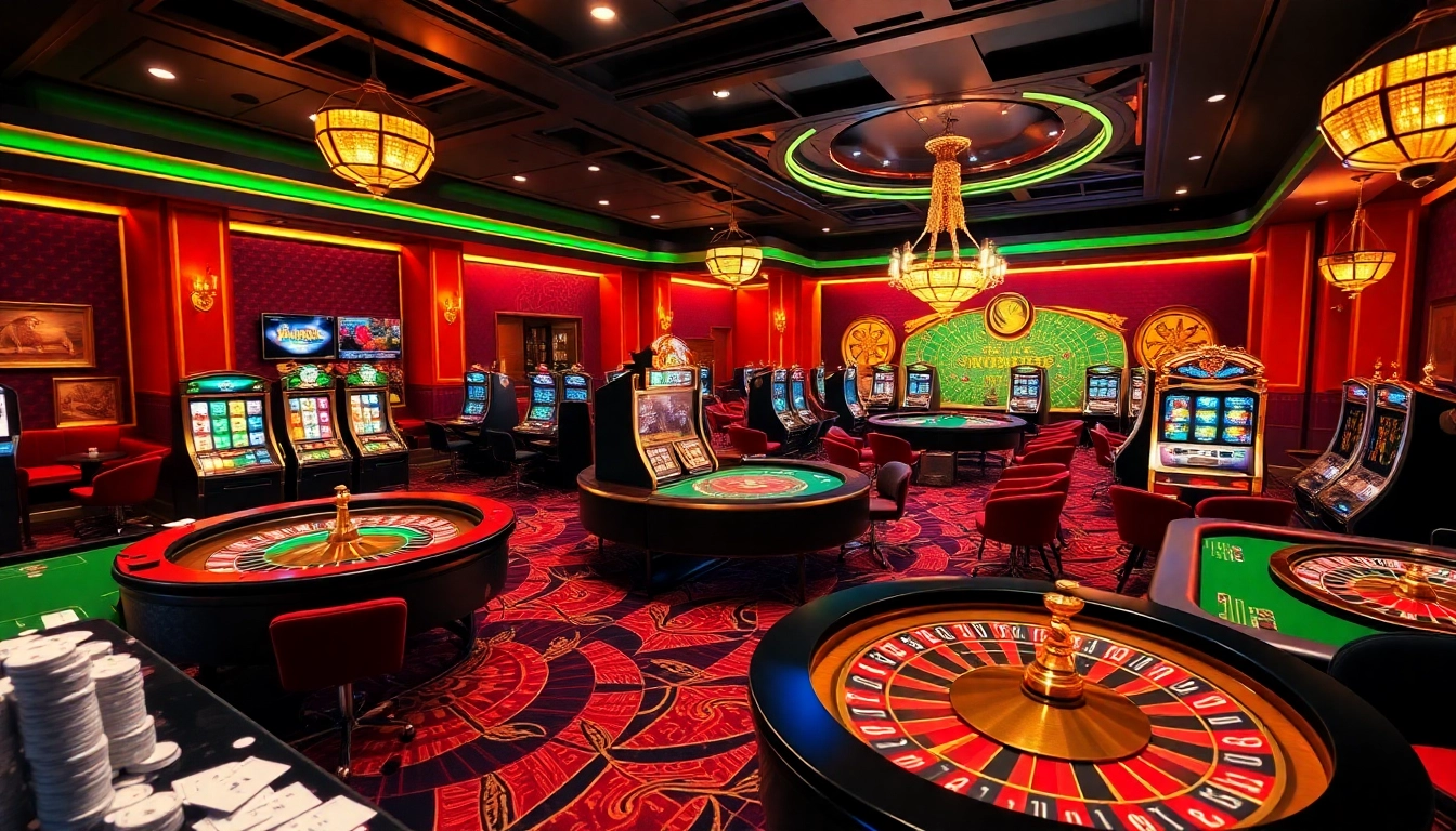 Capturer l'excitation d'un casino fiable en ligne avec des jetons de poker et des tables dans un cadre luxueux.