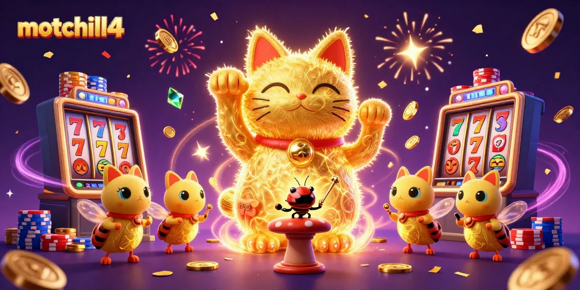 Experience the thrill of motchill4 with lucky symbols, vibrant casino themes, and spinning slot machines.
