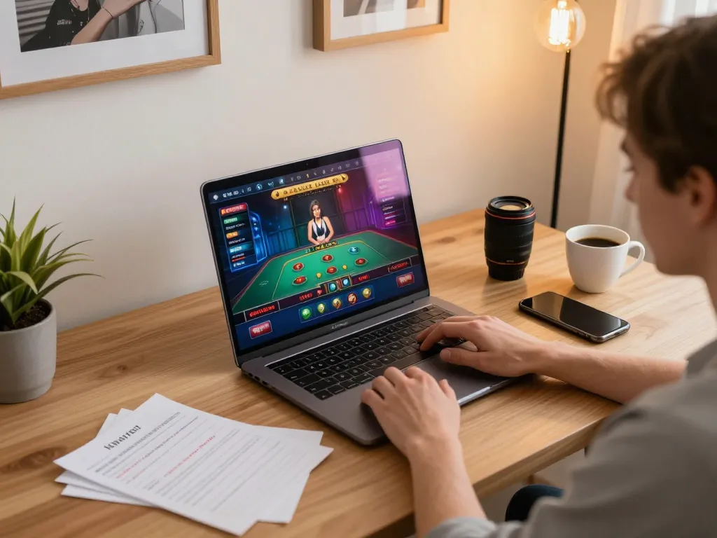 Engaging in TRANG CHỦ SC88 online dealer games from a cozy home setup, enhancing gambling strategy