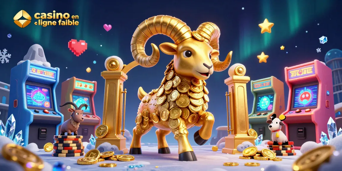 Découvrez un environnement ludique avec un ram en or et des jeux lumineux sur le thème du casino en ligne fiable.