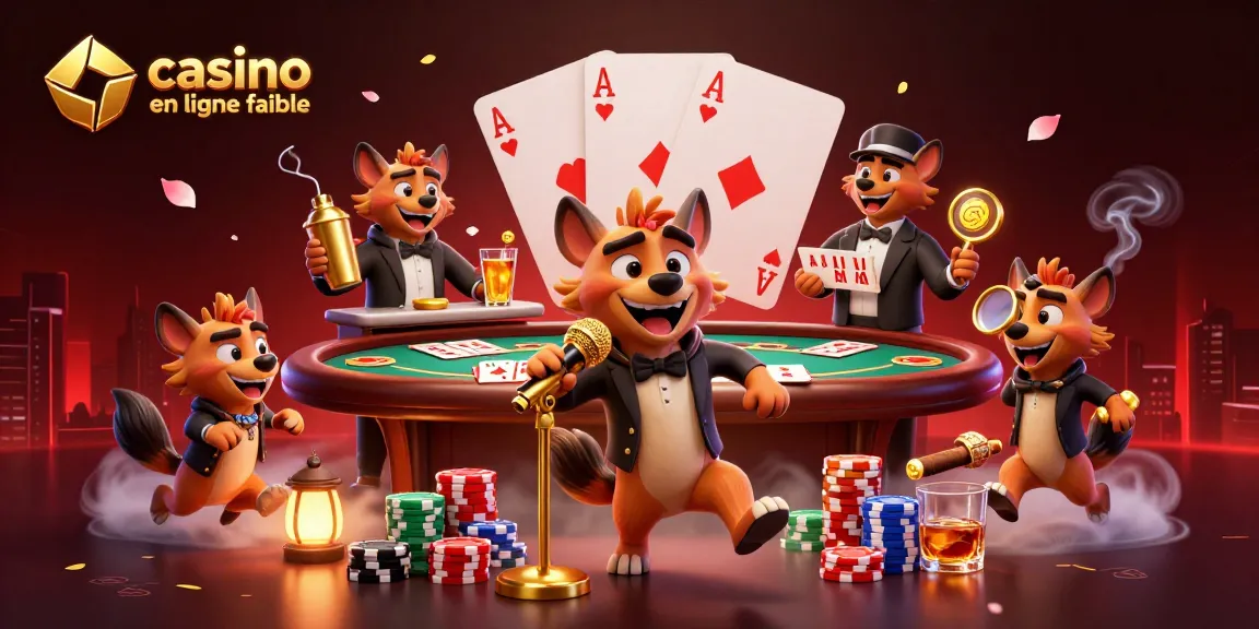 Vivez l'excitation du casino en ligne fiable avec des hyènes animées et un club de comédie dynamique.