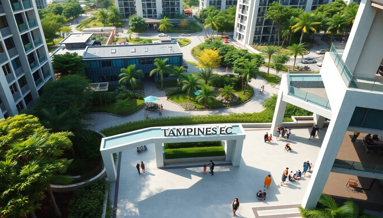 Discover vibrant community spaces around tampines ec featuring modern architecture and lush landscaping.