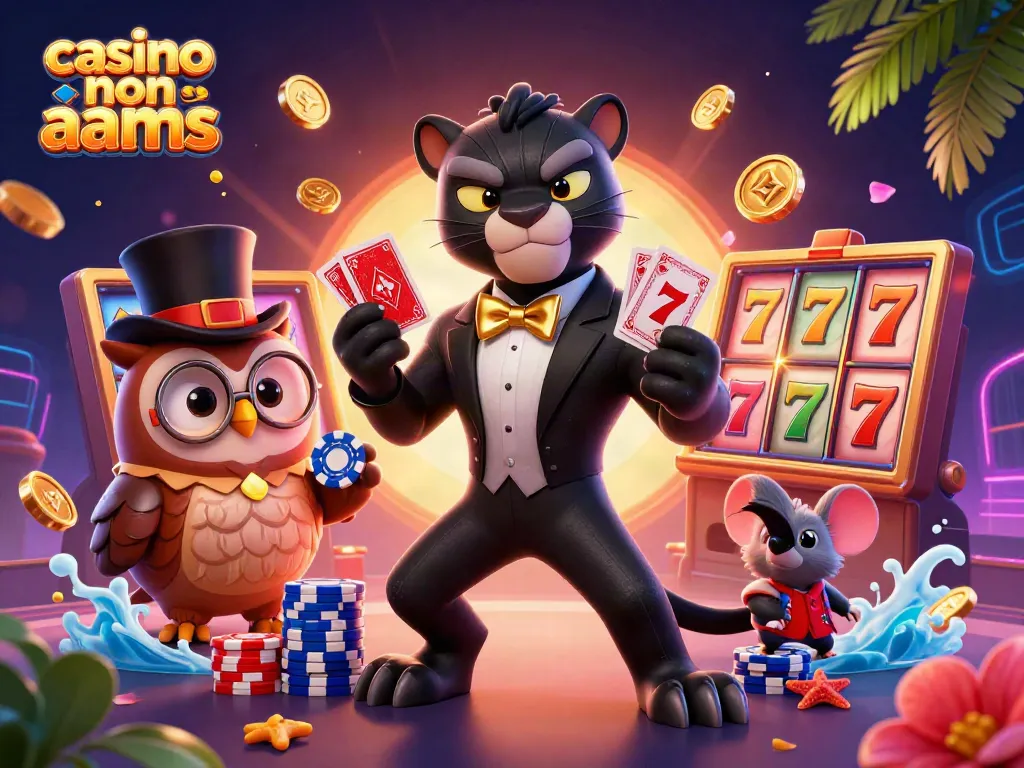 Unisci le forze nel casino non AAMS per una notte di avventure con la pantera elegante e l'istrionico gufo.