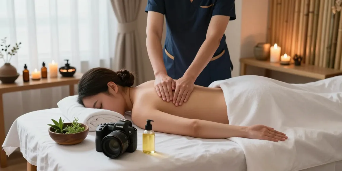 Swedish massage therapy session showcasing relaxation techniques and soothing ambiance with 마사지