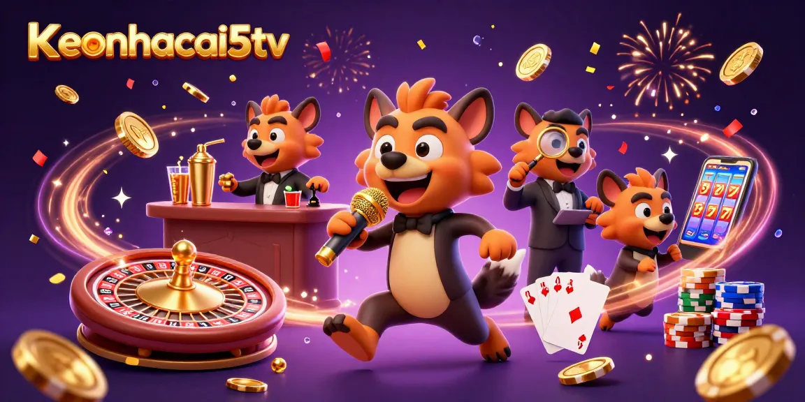 Join the fun at keonhacai5tv as hyenas bring laughter and excitement to casino games.