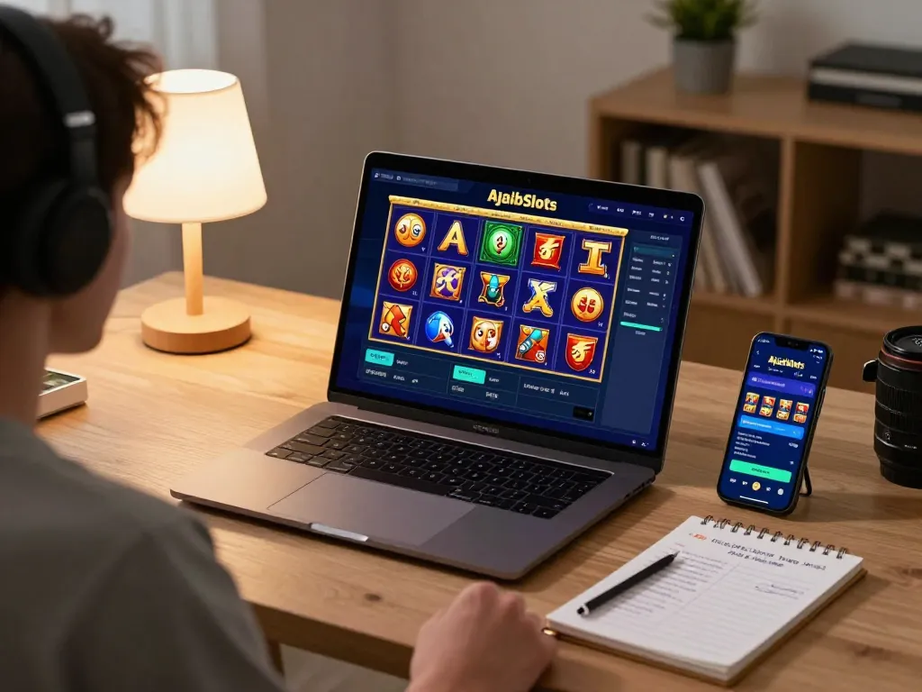 Engaging user interface of Link Slot Gacor displayed on laptop, enhancing online gaming experience with strategic insights.