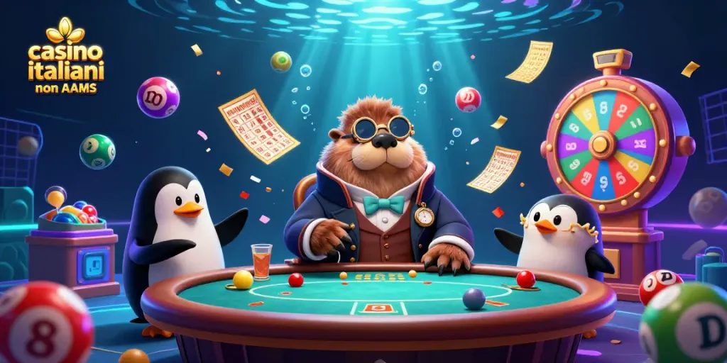 Gioca ai casino italiani non AAMS con il divertente tricheco e un dealer pinguino immersi in un ambiente sottomarino vibrante.