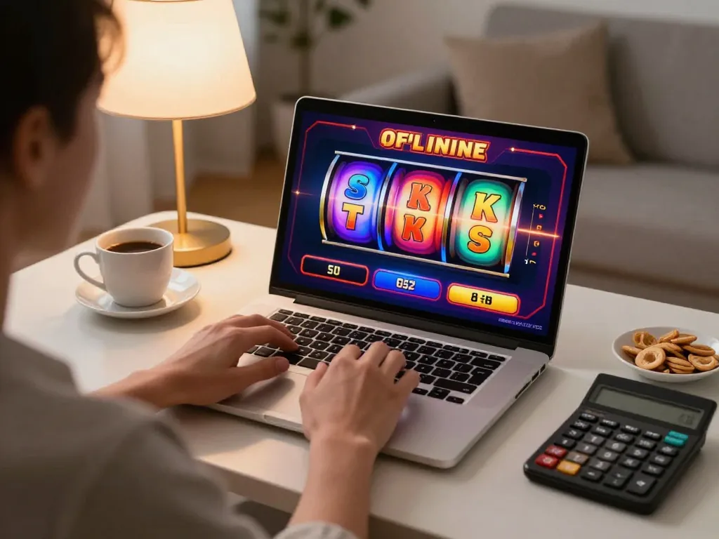 Engaging online slots gameplay at 7m in a cozy home setting for strategic entertainment