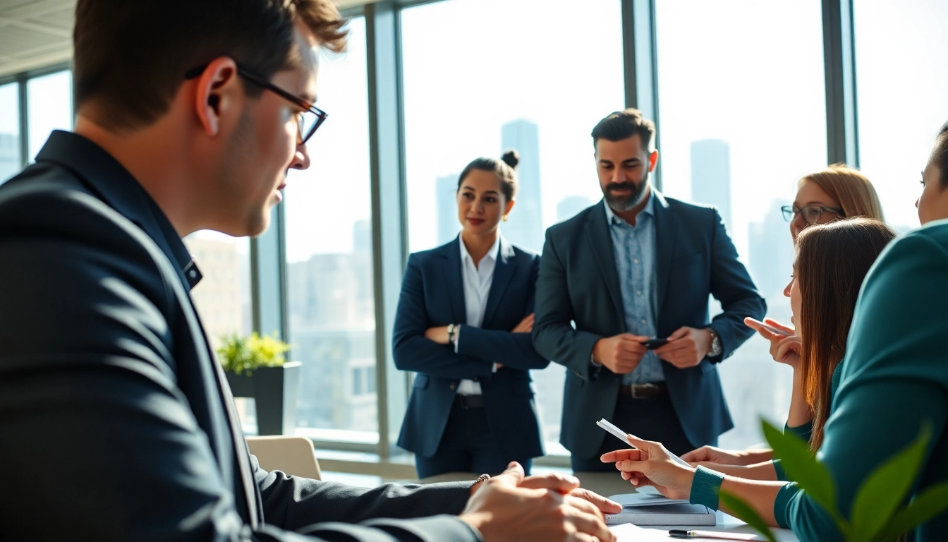 Highlighting founder leadership insights through collaborative discussion in a modern office.