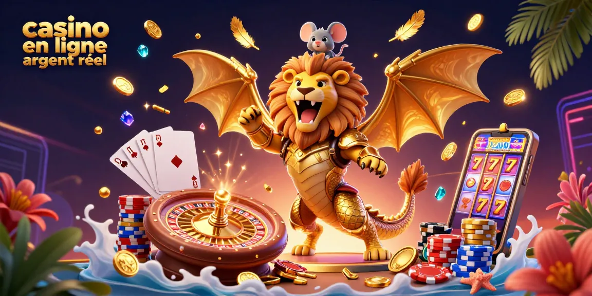 Appréciez le casino en ligne argent réel avec des jeux de cartes et des pièces d'or en action.