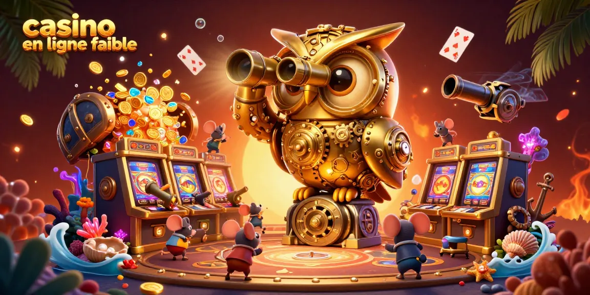 Jouez sur un casino en ligne fiable avec nos machines à sous et jackpots animés par une chouette dorée.