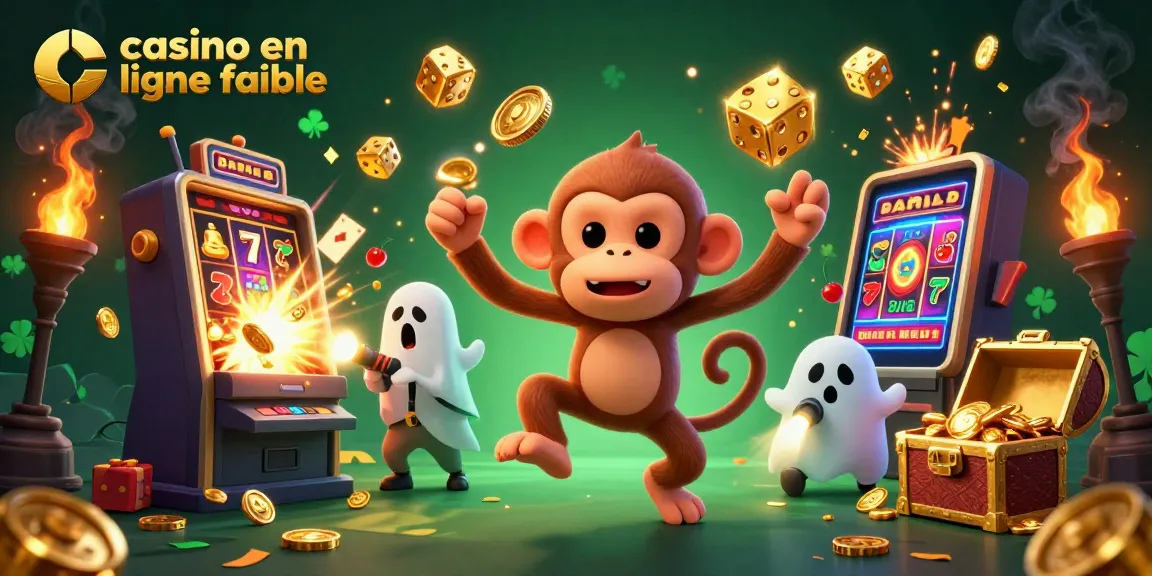 Plongez dans l'univers du casino en ligne fiable avec un singe poltergeist malicieux et un chiot chasseur de fantômes.
