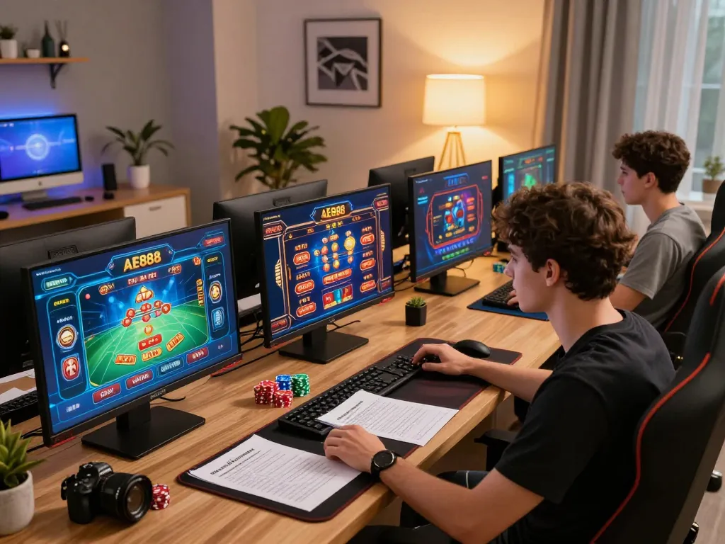 Engage with TRANG CHỦ AE888 for a strategic online casino gaming experience in a modern setup.