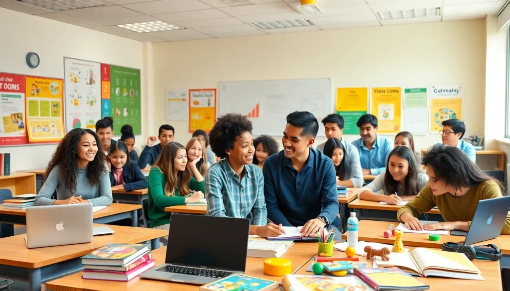 Enhancing Education through collaborative learning in a vibrant classroom environment.