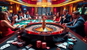 Experience the thrill of betting at Marvelbet.site with a vibrant casino scene featuring roulette and enthusiastic players.