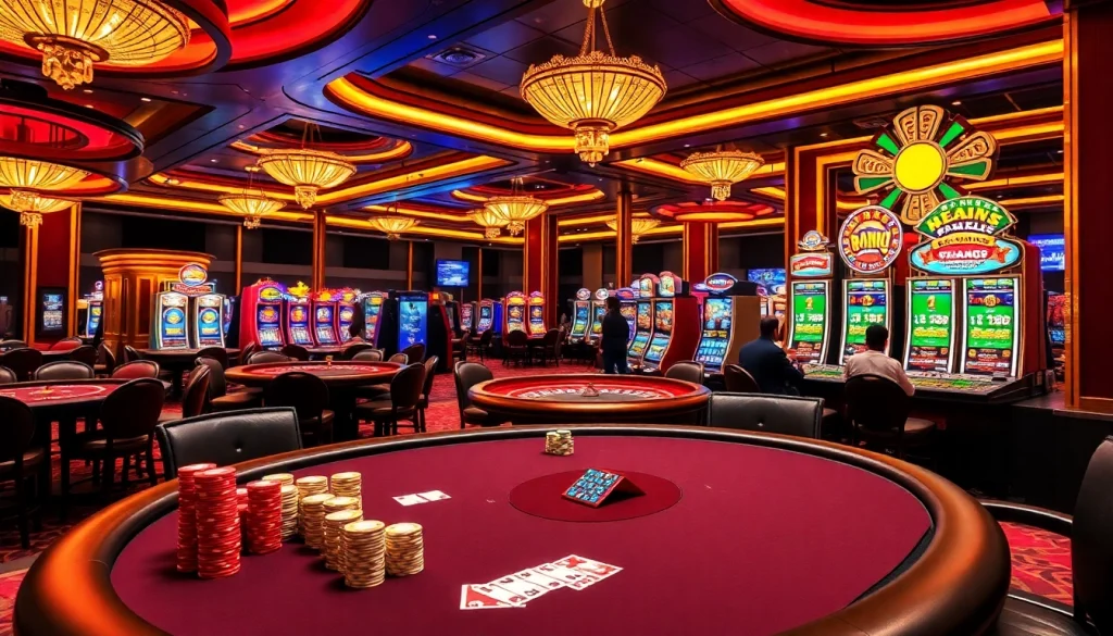 Experience thrilling games at trang chủ nh88 with vibrant casino scenes and engaging action.