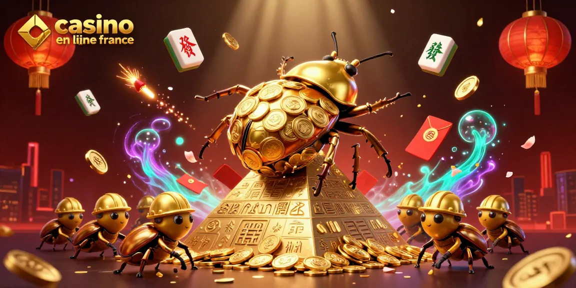 Jouez sur casino en ligne France avec des machines à sous illustrées et des pièces d'or.