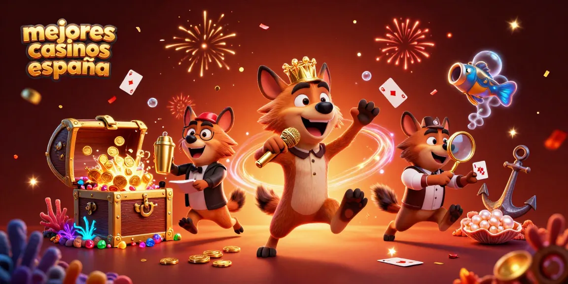 Mejores casinos online España: hienas en un club de casino mostrando juegos y diversión
