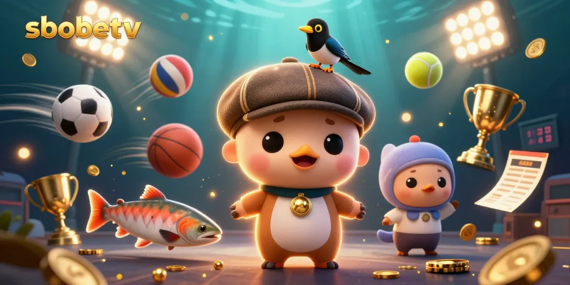 Engage with sbobetv as you explore dynamic sports betting elements in this festive scene.