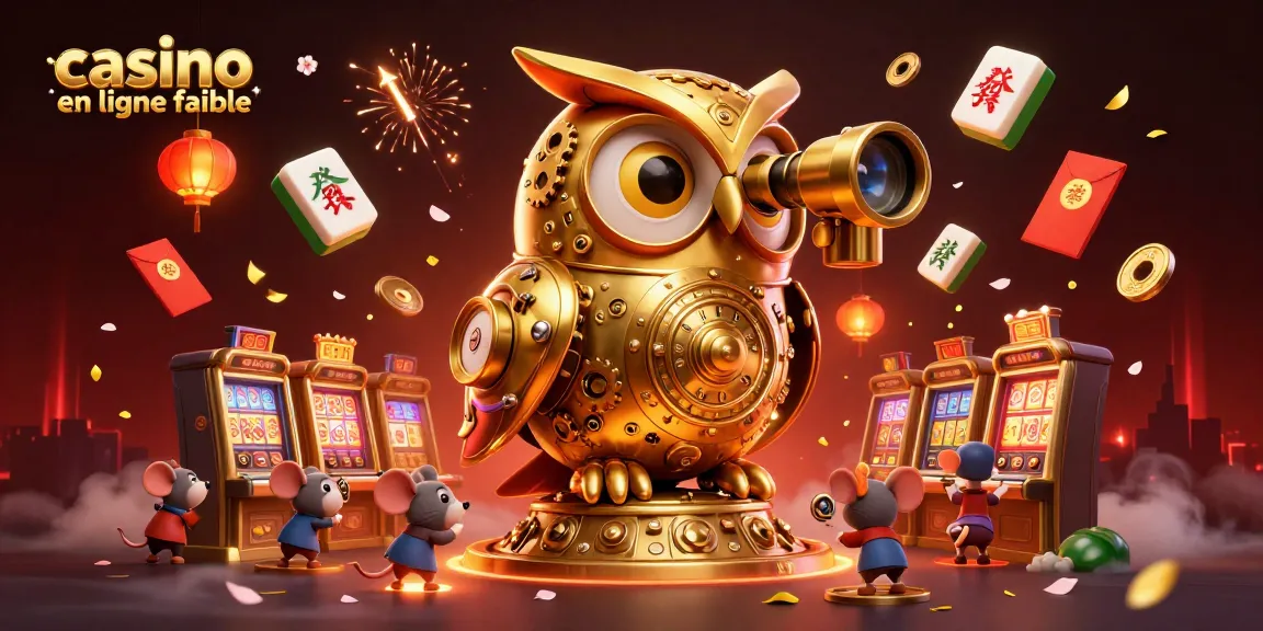 Découvrez le casino en ligne fiable avec un hibou d'or et des jeux dynamiques animés.