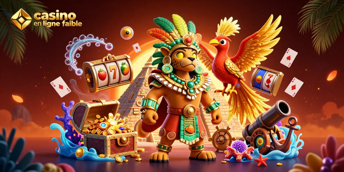 Découvrez un casino en ligne fiable avec un prêtre jaguar et un oiseau quetzal, entourés d'éléments de jeu captivants.