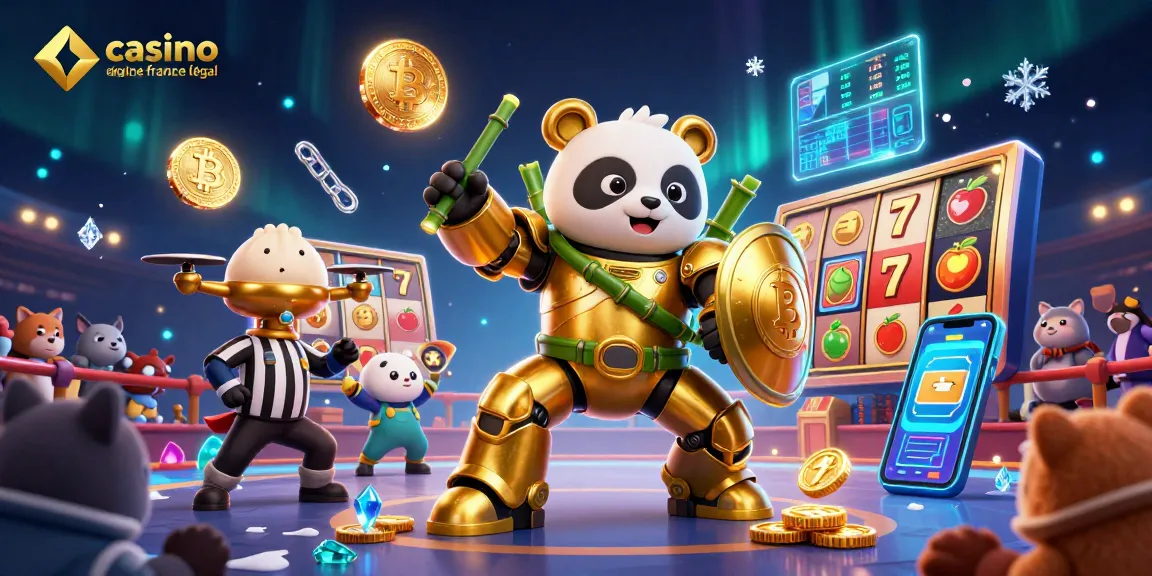 Profitez de l'expérience des jeux de casino en ligne France légal avec une illustration captivante et dynamique.