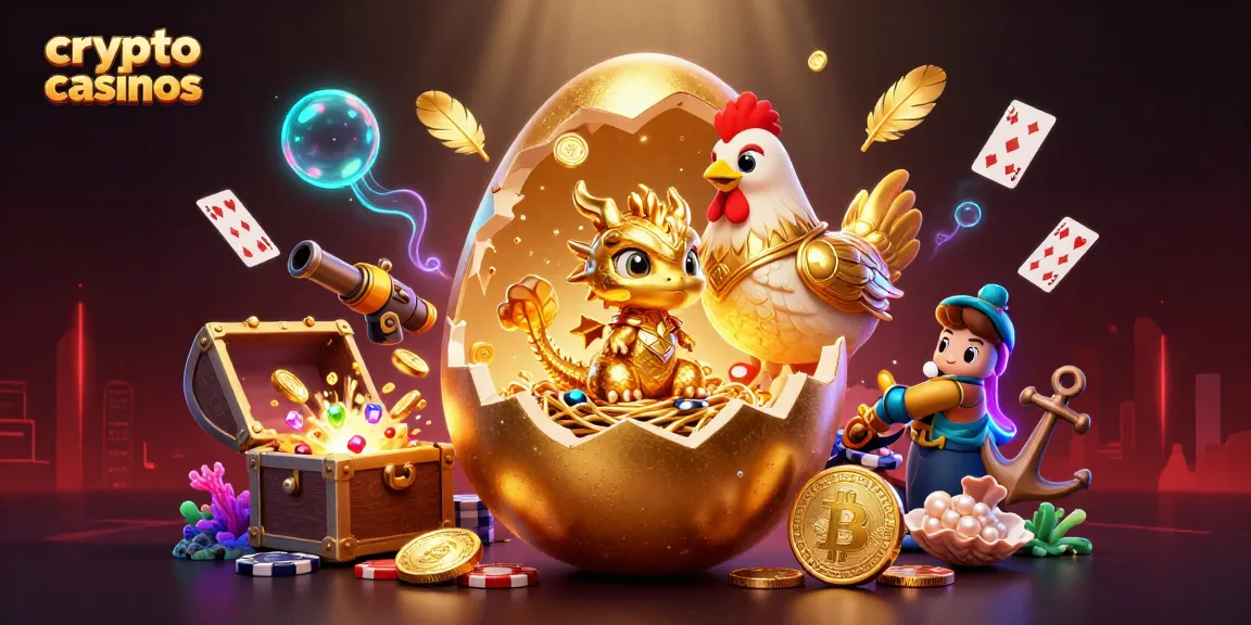 Révélez les crypto casinos avec cette illustration 3D captivante mettant en avant un dragon en or et des jetons de poker.