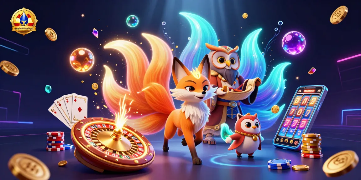 Découvrez un univers captivant de casino en ligne légal en France avec une illustration 3D vibrante.