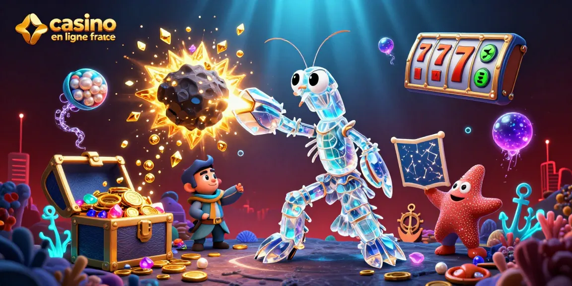 Plonger dans l'univers du casino en ligne France avec un manteau de samouraï et des trésors sous-marins.