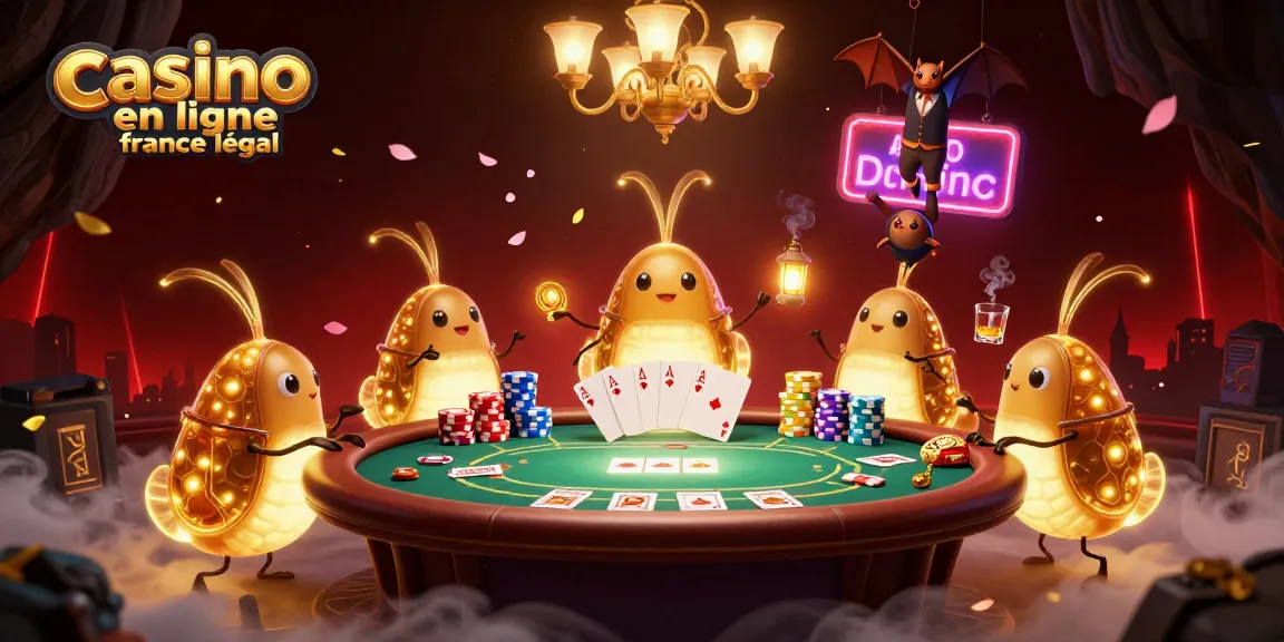 Les vers luisants illuminent un casino en ligne France légal avec leurs queues dorées, créant une ambiance magique.