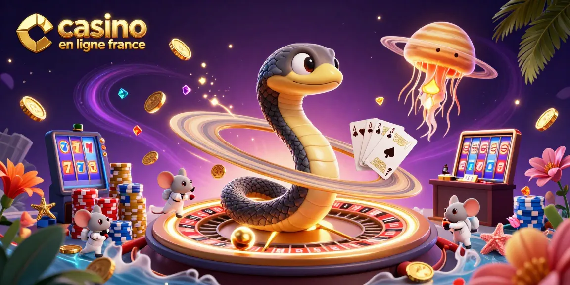 Visitez le casino en ligne France et pariez sur le serpent de Saturne en jeu