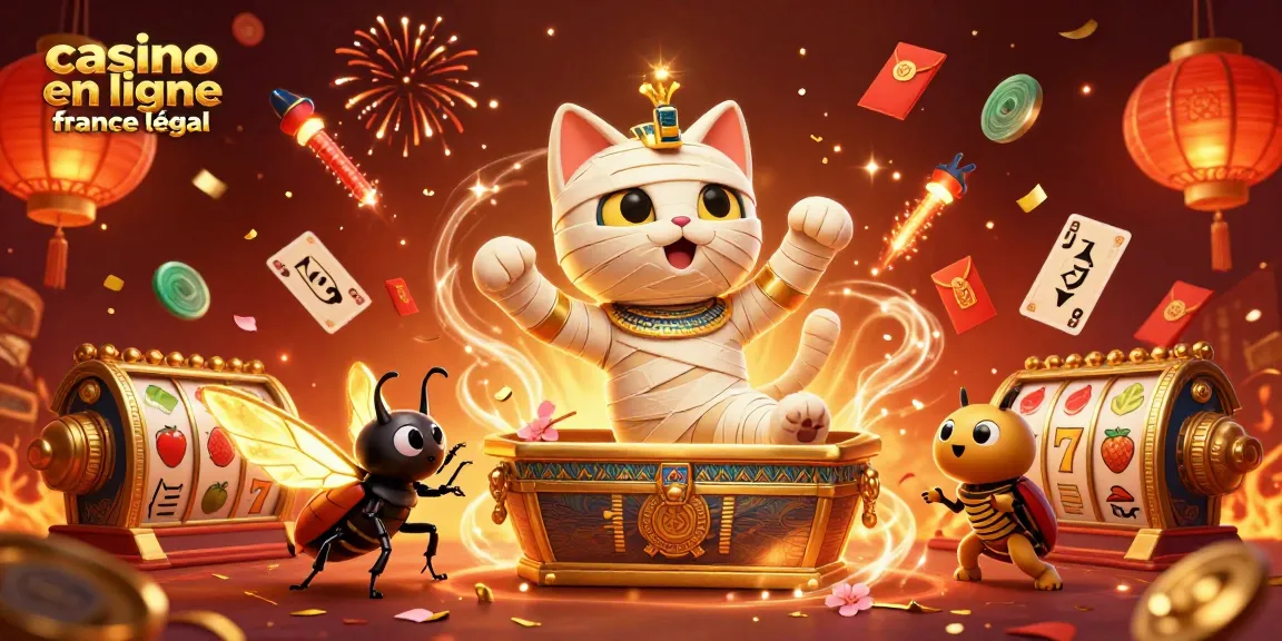Faites l'expérience du monde captivant du casino en ligne France légal avec notre illustration dynamique remplie de mystère et d'excitation.