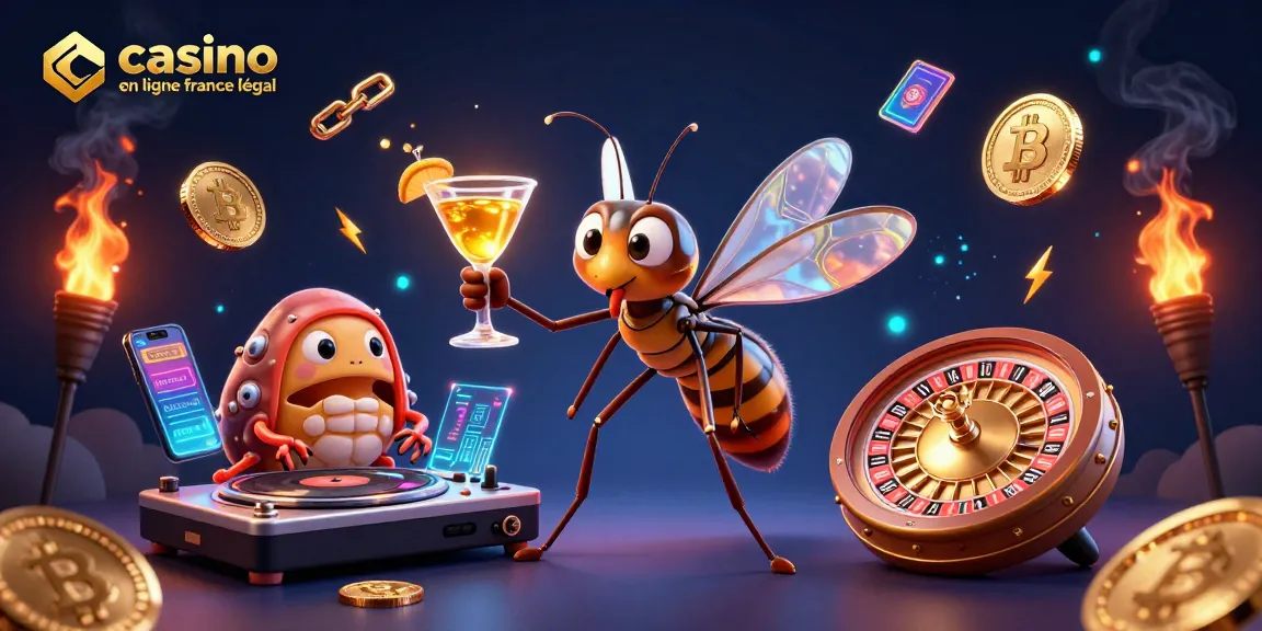 Découvrez le casino en ligne France légal avec un moustique héroïque dans un monde de jeux.