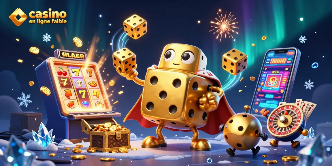 Jouez sur un casino en ligne fiable avec un golem de dés dorés et une machine à sous explosive.