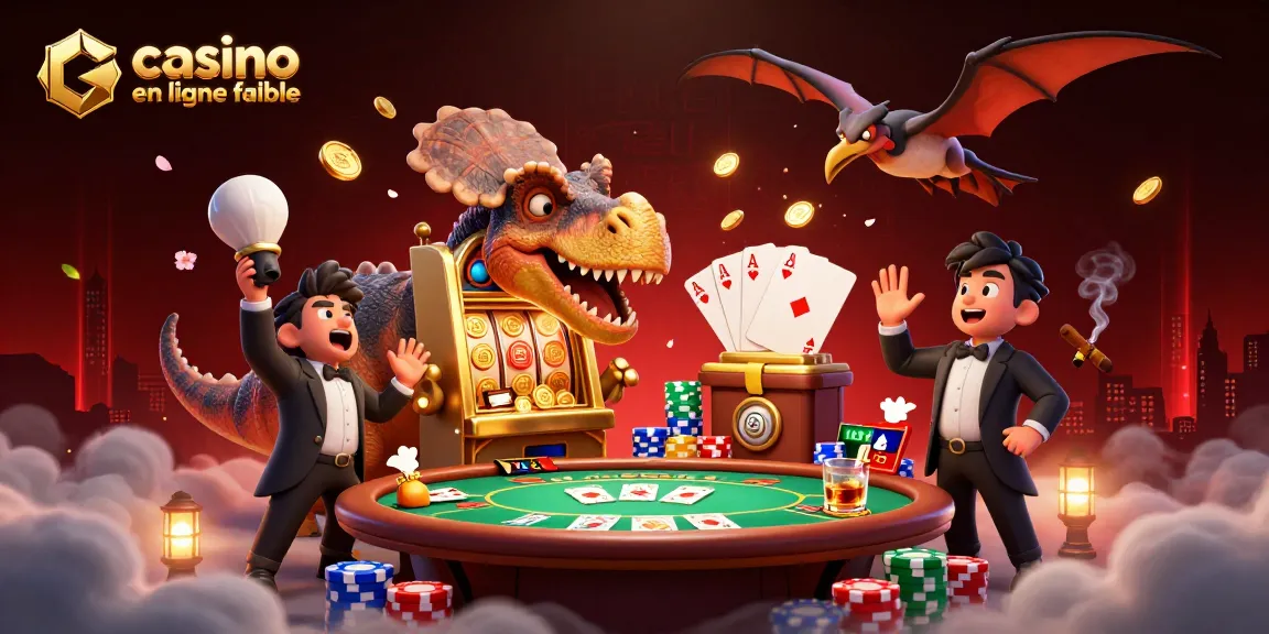 Illustration d'un pachycéphalosaure gagnant un jackpot sur une machine à sous, représentant un casino en ligne fiable.