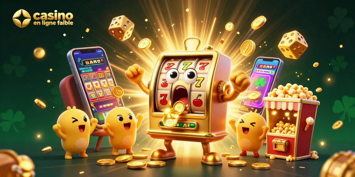 Les machines à sous en action triomphent dans un casino en ligne fiable, révélant des pièces dorées et une ambiance festive.